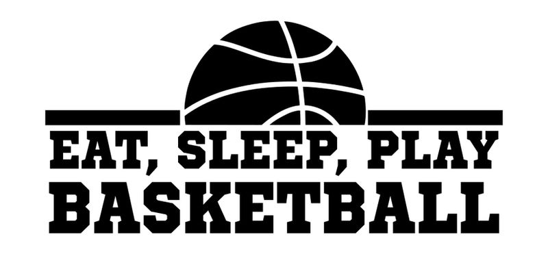 Autocollant Manger Dormir Jouer Basketball