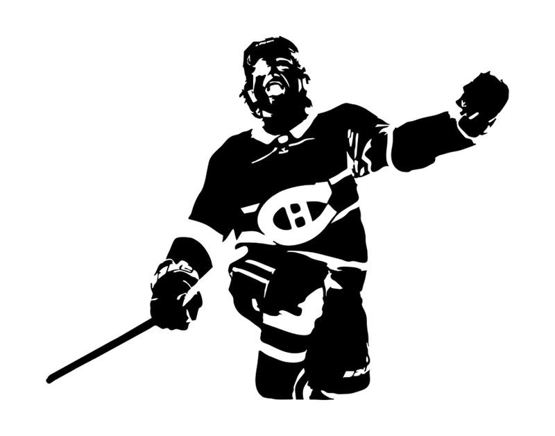 Silhouette d'un joueur des Canadiens de Montréal