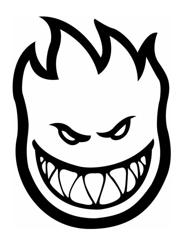 Autocollant logo Spitfire pour skateurs.
