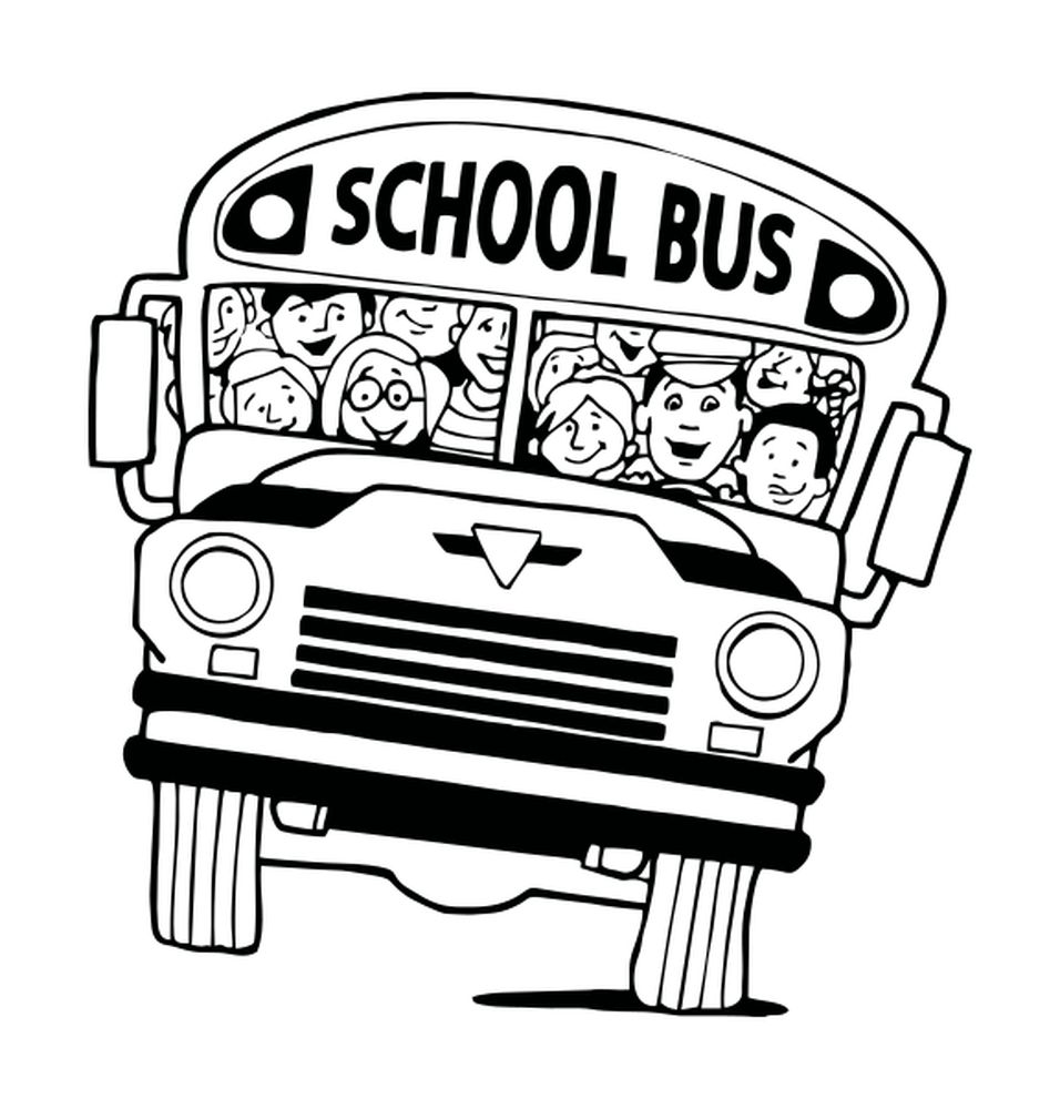 School bus with kids
