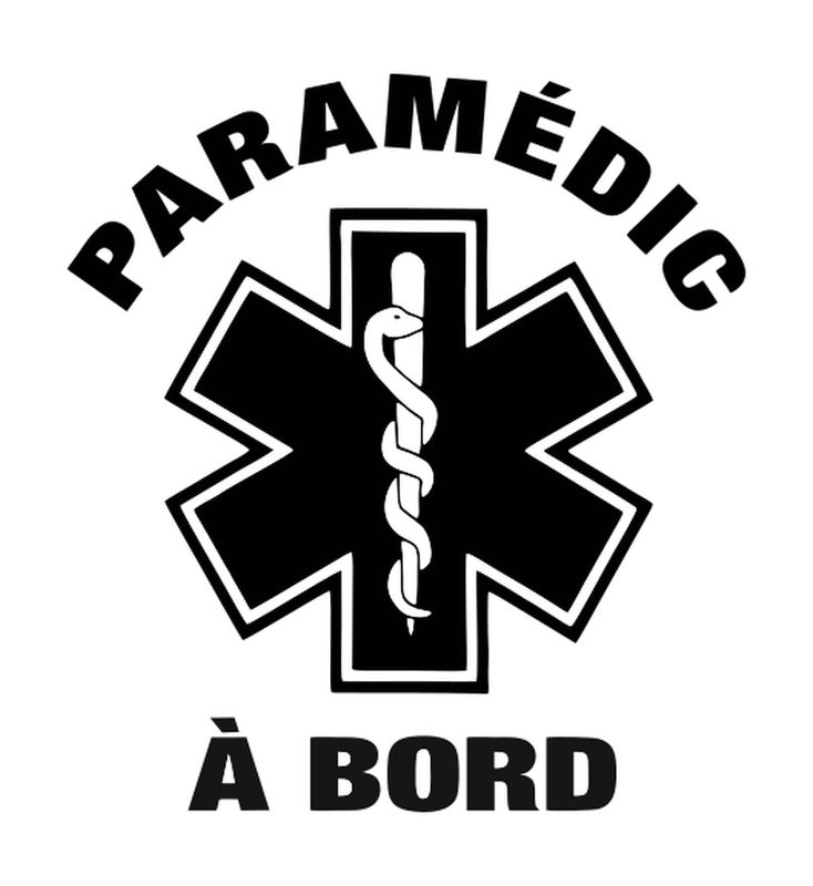 Paramedic on board decal