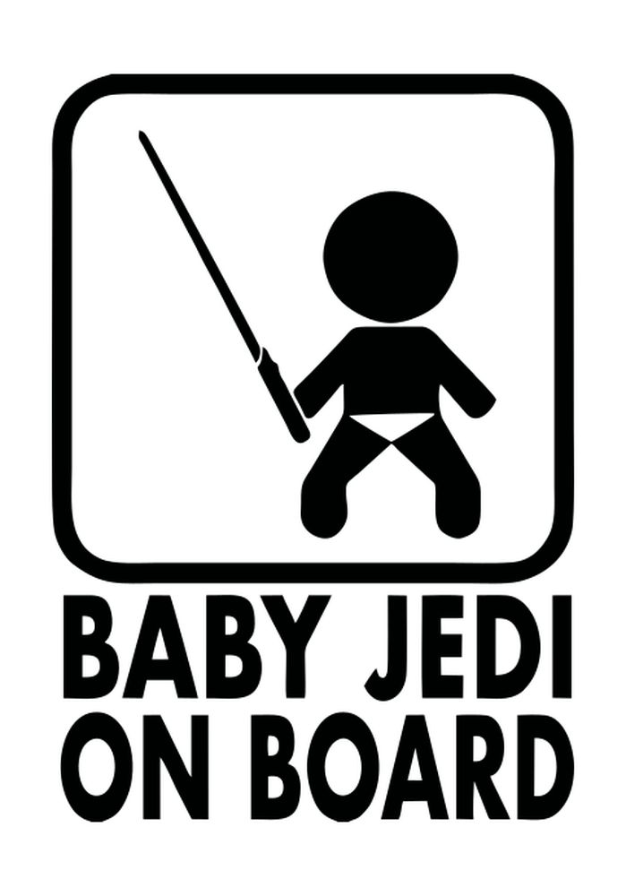 Baby Jedi on board