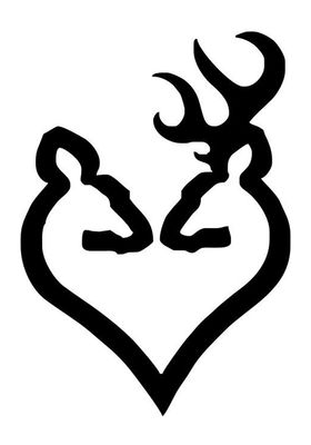 Chevreuils formant un coeur