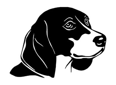 Beagle silhouettes