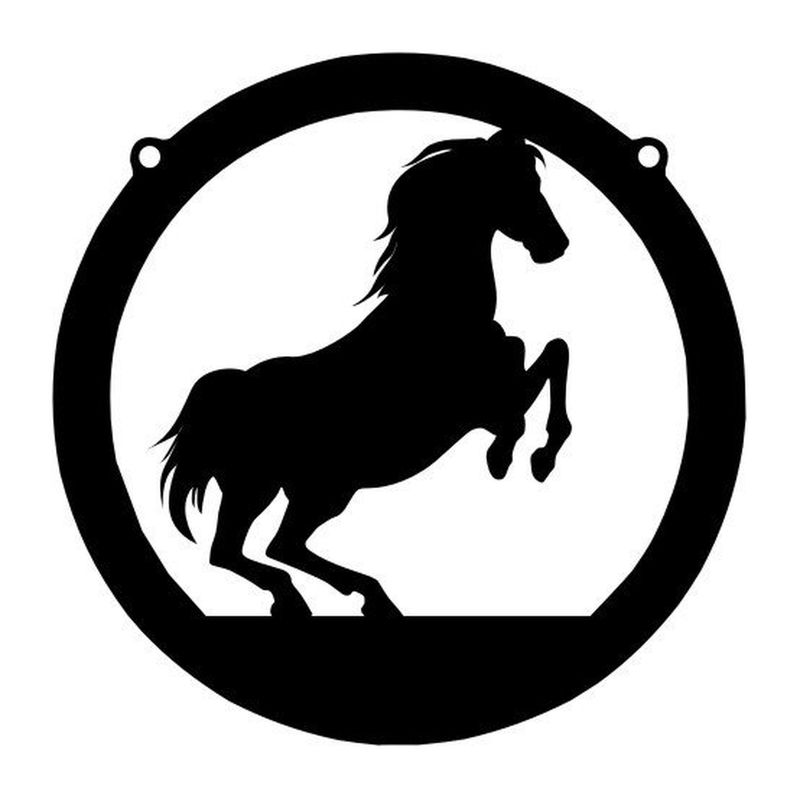 Emblème silhouette de cheval