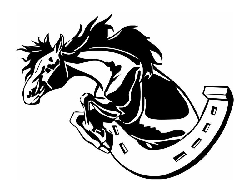 Saut de cheval du fer à  cheval