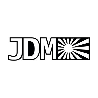 Autocollant JDM avec soleil levant pour passionné d'auto et fabricants japonais.