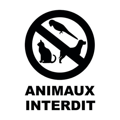 Animaux interdits