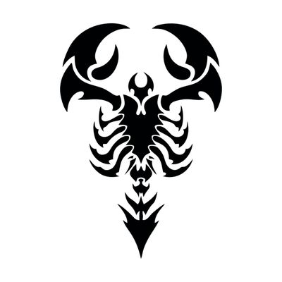 Scorpion signe astrologique tribal