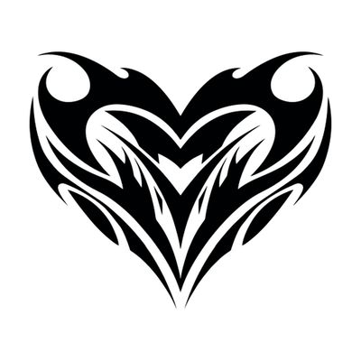 Flamme Coeur Tribal