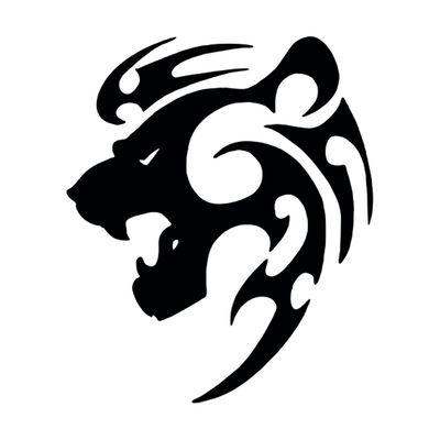 Lion signe astrologique tribal