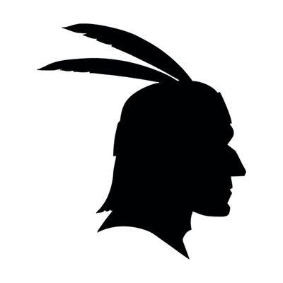 Silhouette tête amérindien