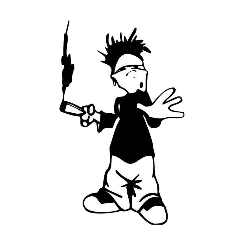 Gars cool fume un bat (Pissman)
