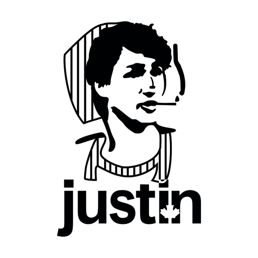 Justin Trudeau fumant
