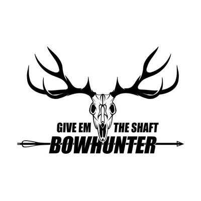 Crà¢ne de cervidé pour chasseur à  l'arc / Deer Skull Bow Hunter ( Give Em The Shaft )