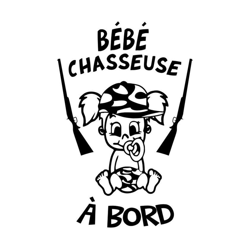 Bébé chasseuse à  bord / Baby Girl Hunter on Board