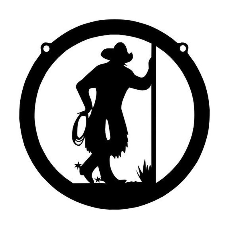 Emblème Cowboy et lasso / Cowboy with lasso Emblem