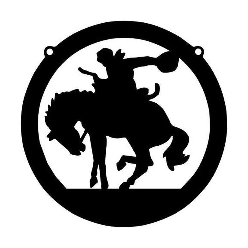 Emblème de la monte du cheval avec selle / Saddle Bronc Riding Emblem