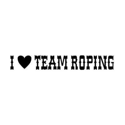 I Love Team Roping