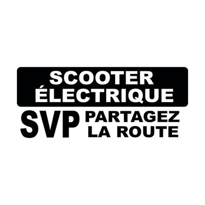 Partagez la route, scooter