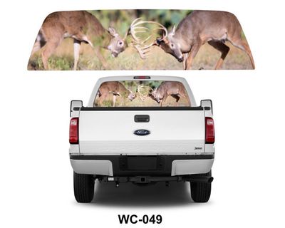 Design de 2 bucks avec leurs bois entrelacés / 2 Bucks with Interlaced Wood Design