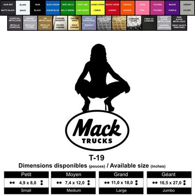 Mack Trucks avec Pitoune / Mack Trucks with Pin Up Girl