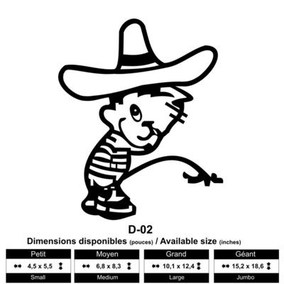 Bonhomme attitude Mexicain PissMan