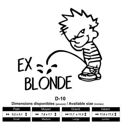 Bonhomme attitude pisse sur son ex (Pissman)
