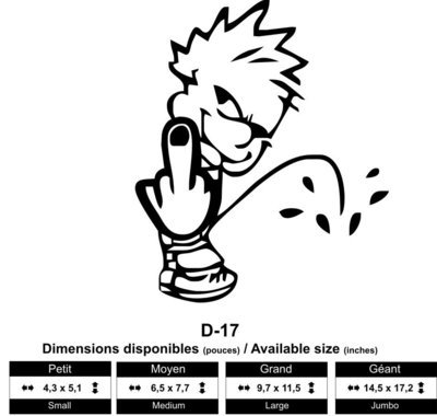 Bonhomme attitude fait finger ( Finger Pissman)