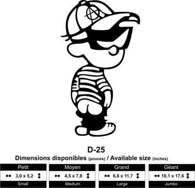 Bonhomme attitude anarchiste ( Anarchist Pissman)