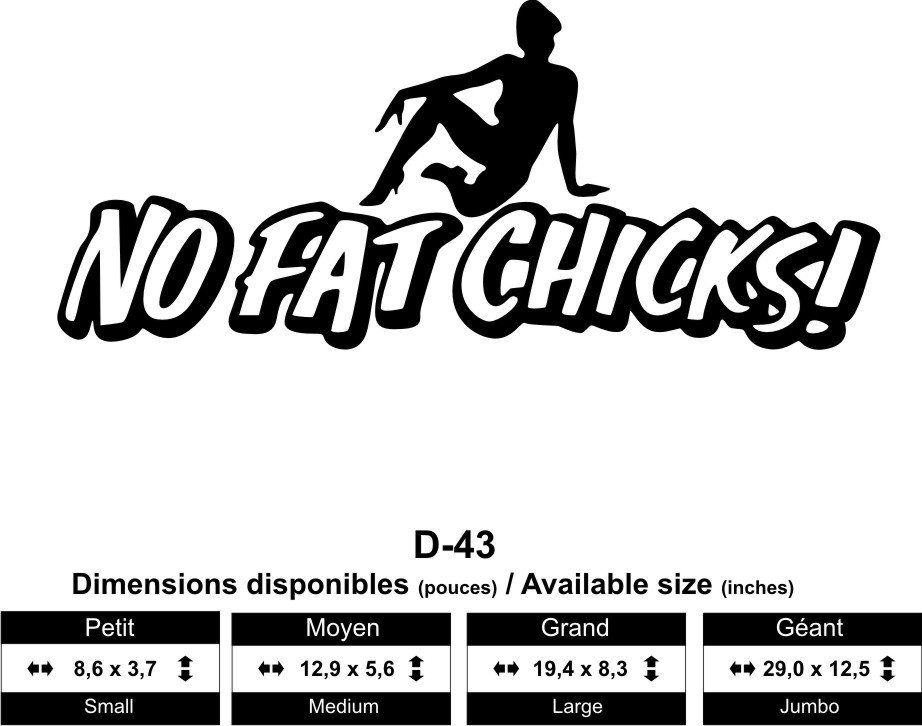 No Fat Chicks!