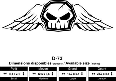 Tête de mort avec des ailes ( Skull Head with wings )