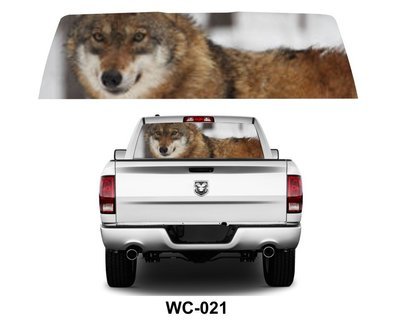 Design d'un loup en hiver / Wolf and winter Design