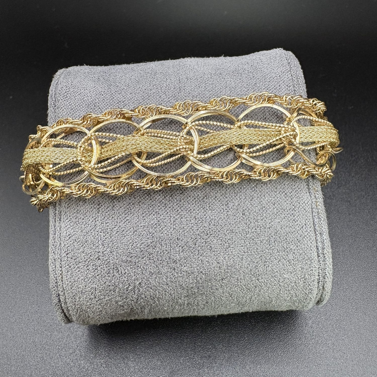 14K VINTAGE WHEAT BRACELET