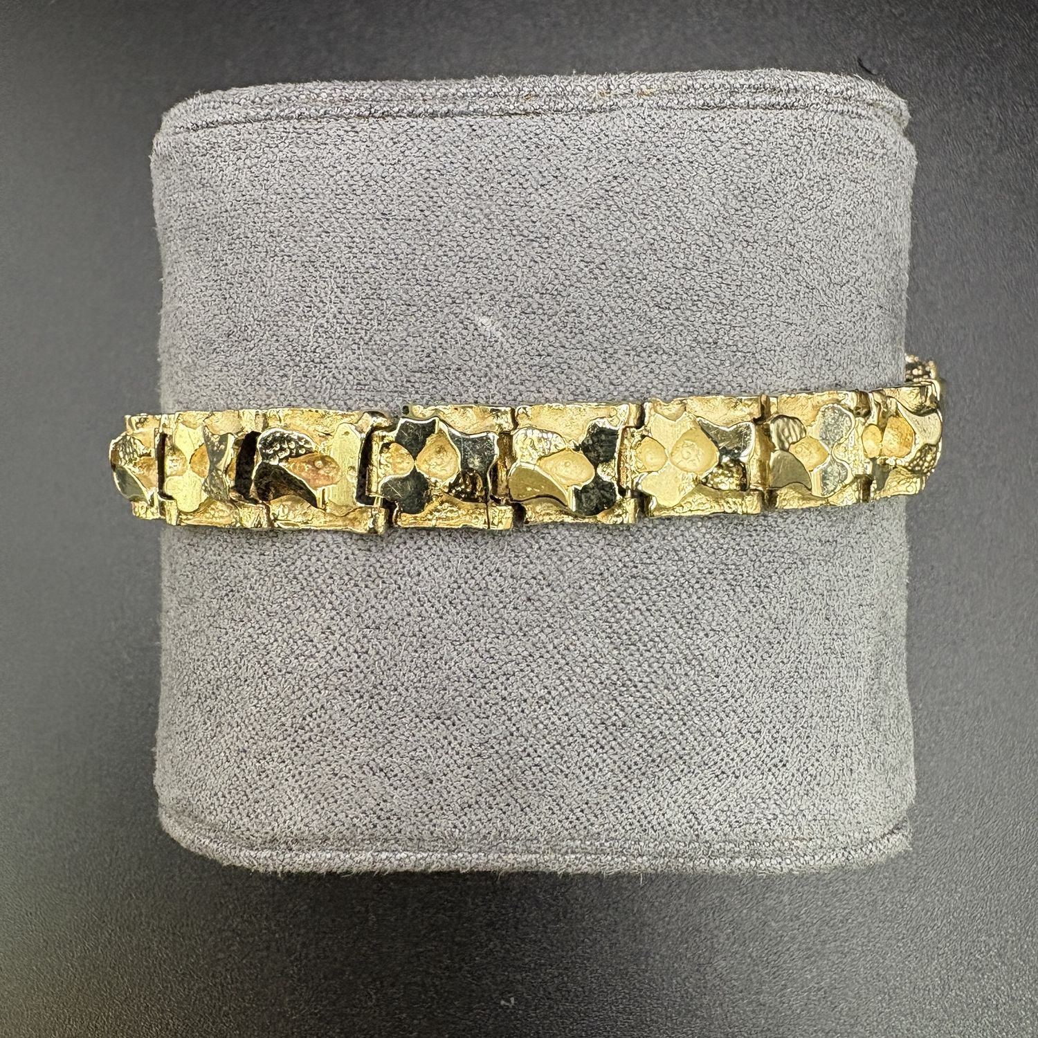 14K NUGGET LINK BRACELET