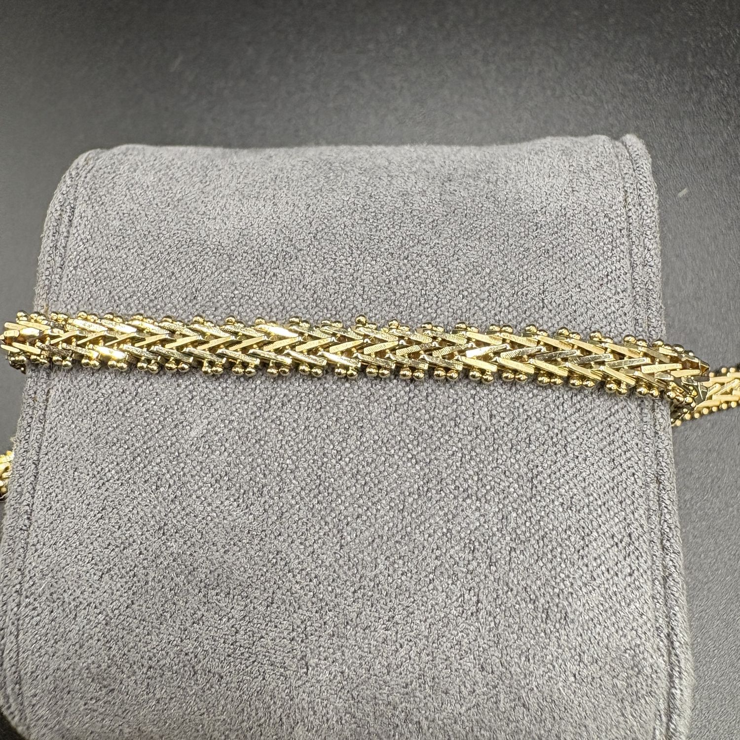 14K VINTAGE MESH BYZANTINE BRACELET