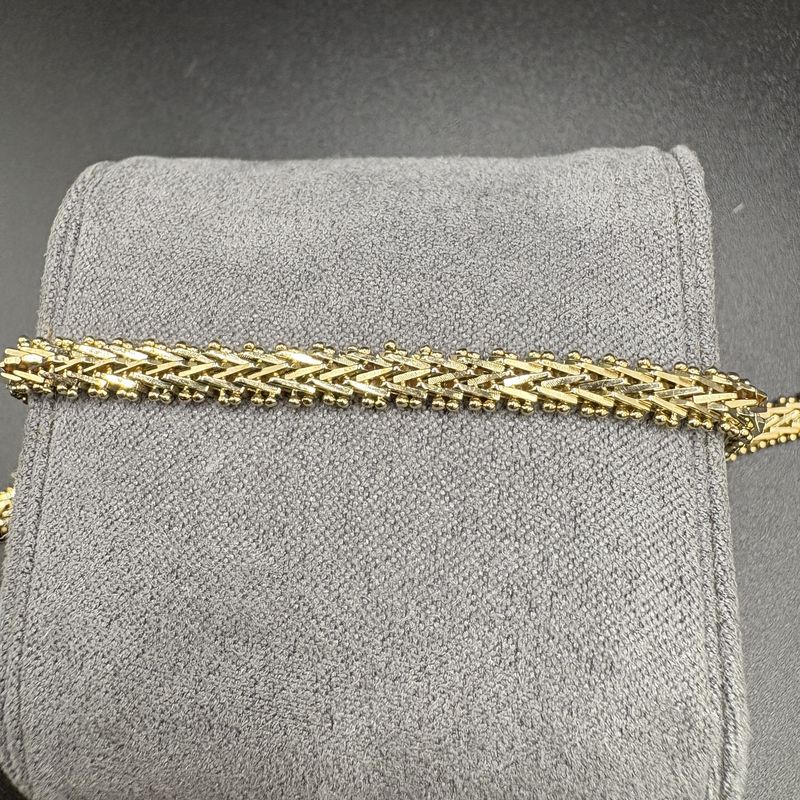 14K VINTAGE MESH BYZANTINE BRACELET