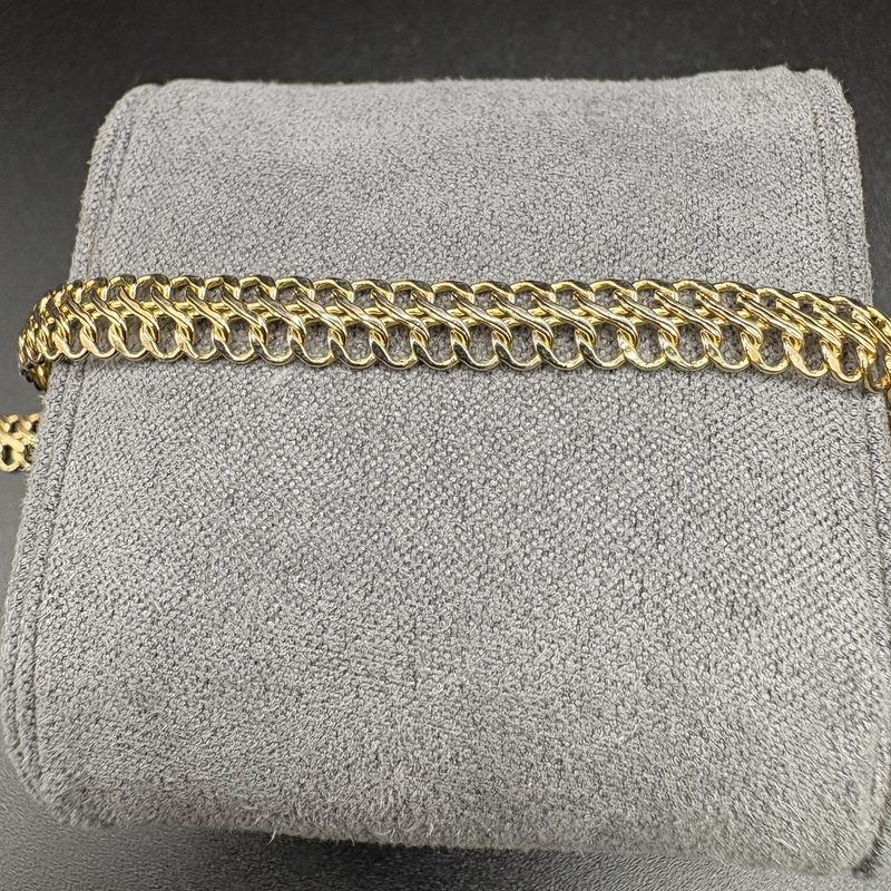 14K  CURB LINK CHAIN BRACELET