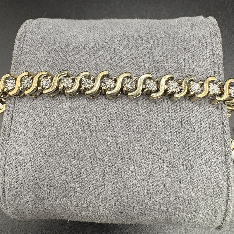10K S-LINK DIAMOND TENNIS BRACELET