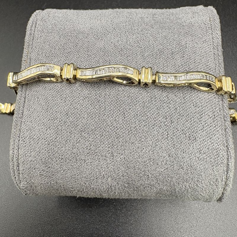10K DIAMOND LINK 1.5CTW TENNIS BRACELET
