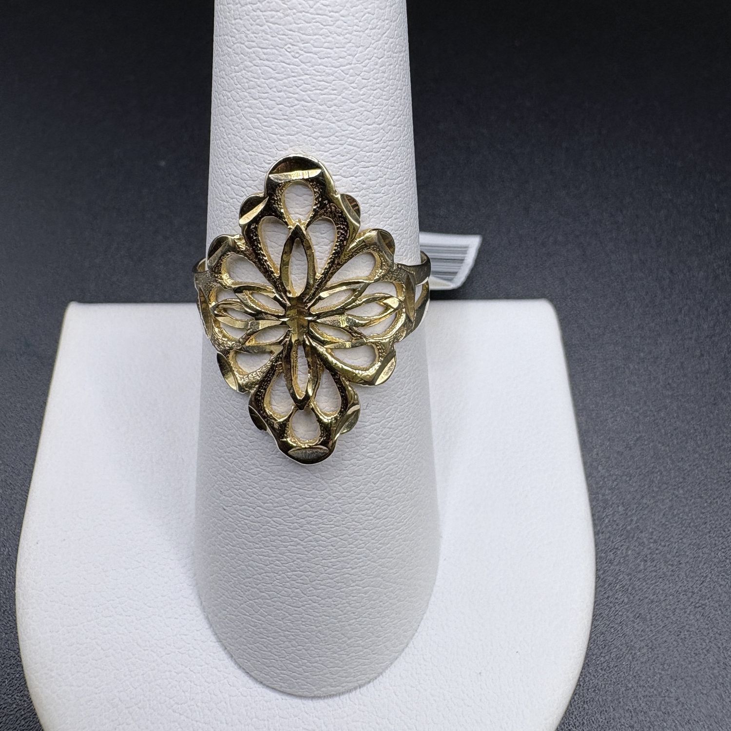 14K VINTAGE GOLD FILAGREE RING  SIZE 8