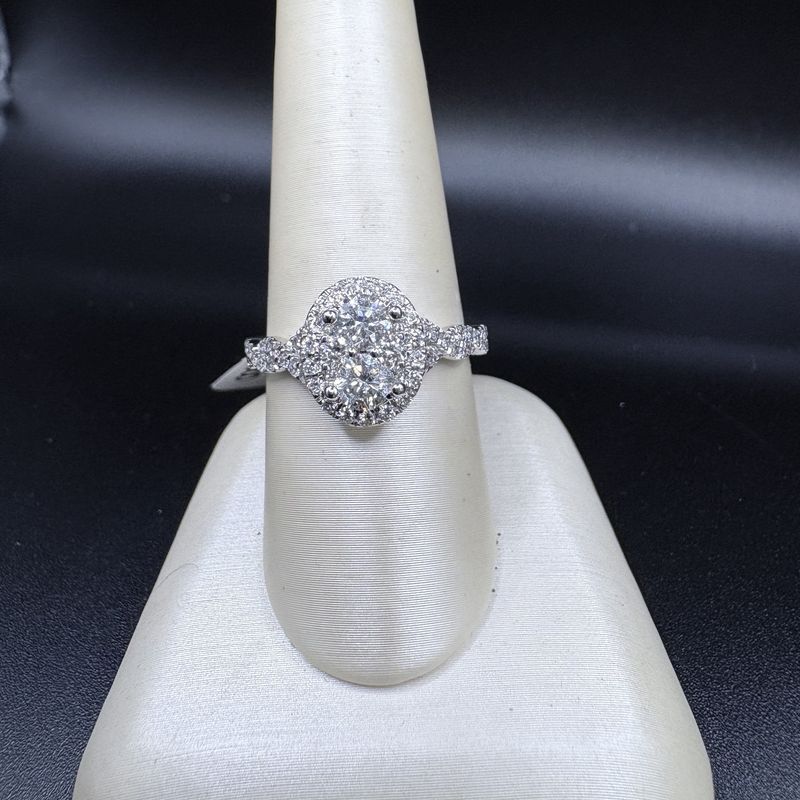 14K 1CTW OVAL DIAMOND RING SIZE 8