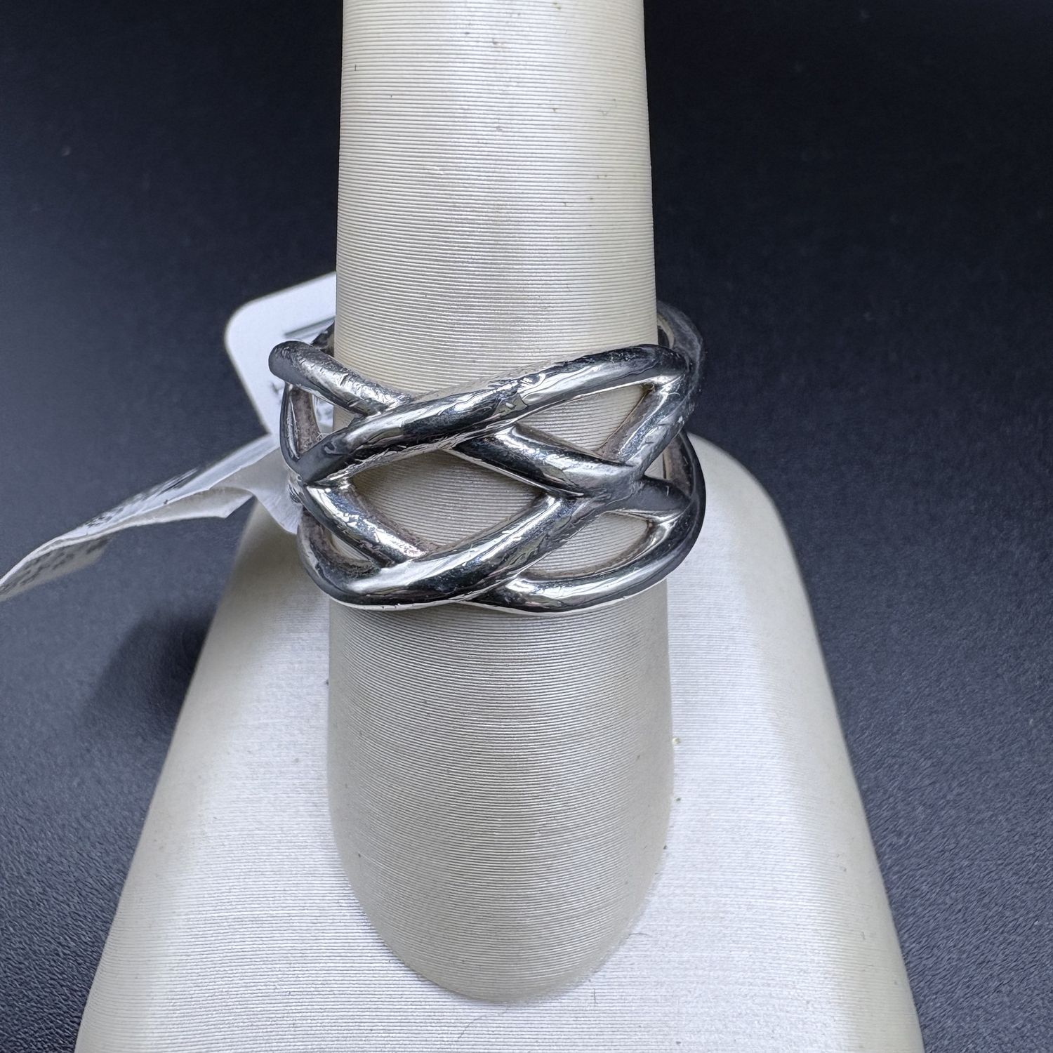 STERLING SILVERPOLISHED  BRAIDED BAND