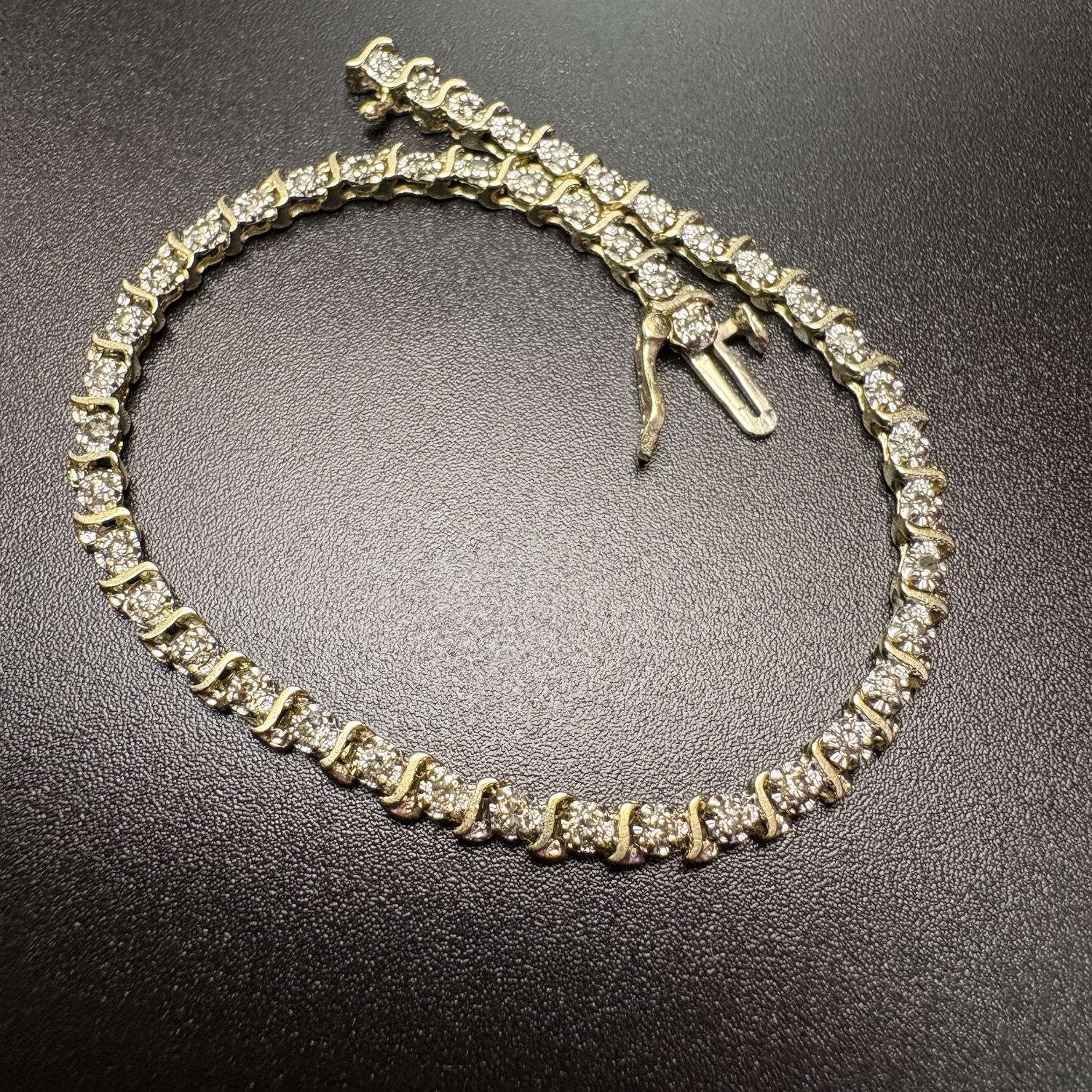 14K 1/2 CARAT S LINK DIAMOND TENNIS BRACELET