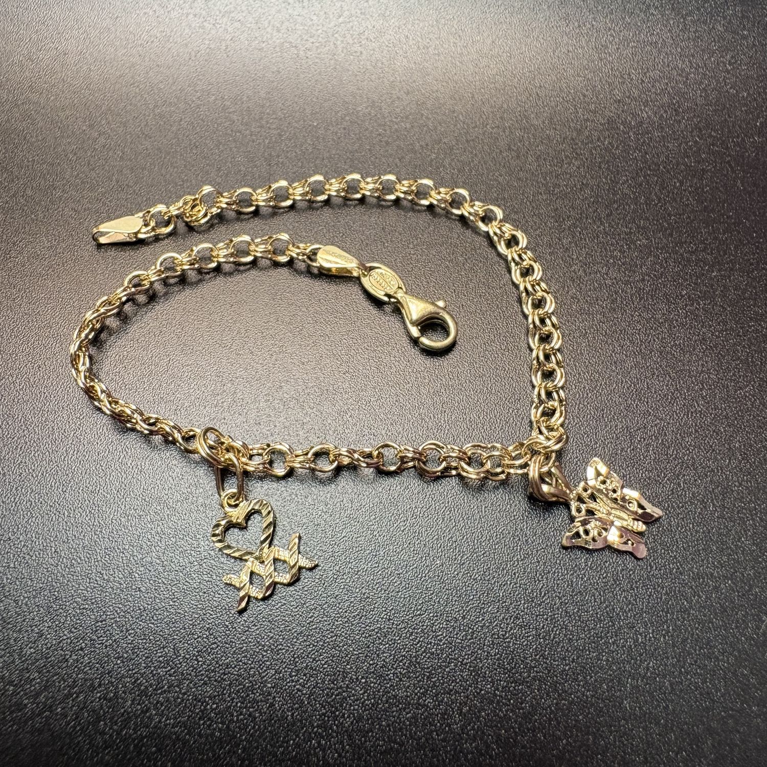 14K 8 INCH CHARM BRACELET