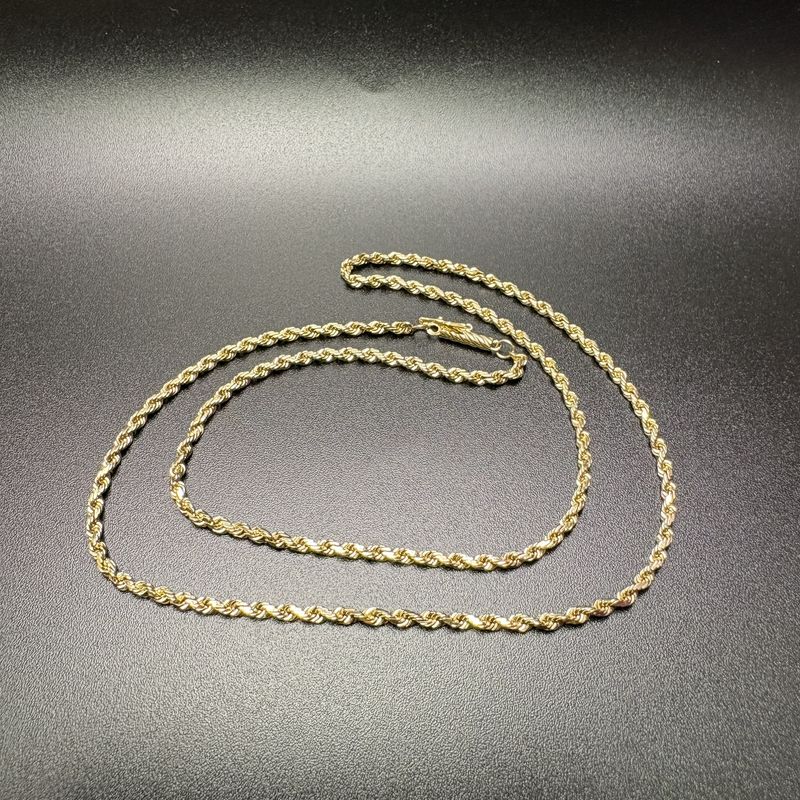 14K 22 INCH ROPE CHAIN