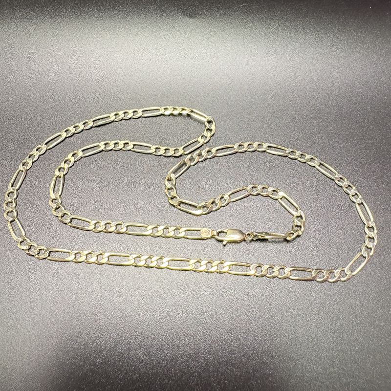 14K FIGARO CHAIN 18"