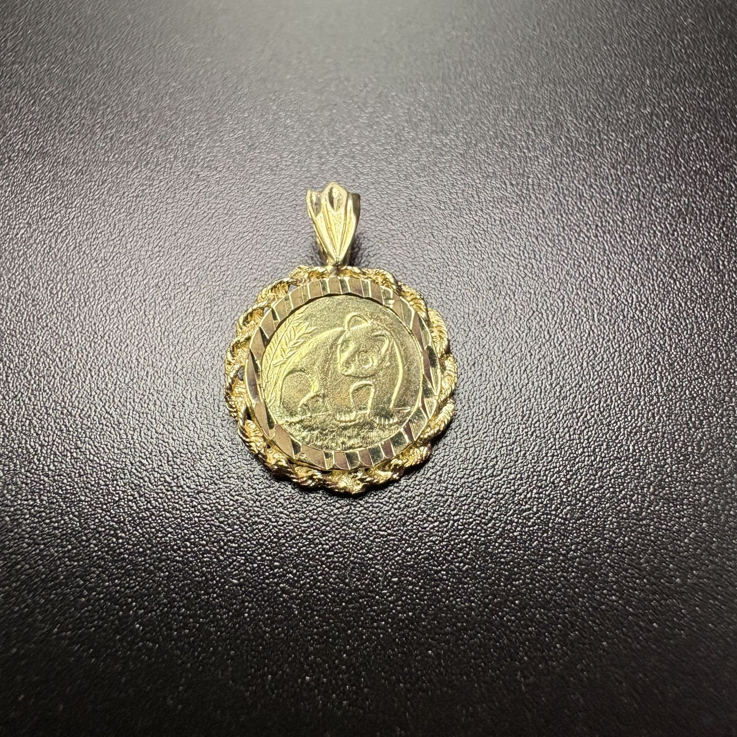 10K REPLICA PANDA COIN PENDANT