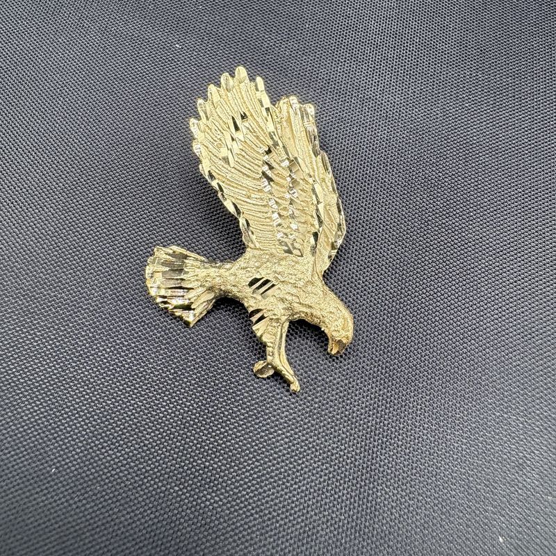 14K 1"EAGLE CHARM