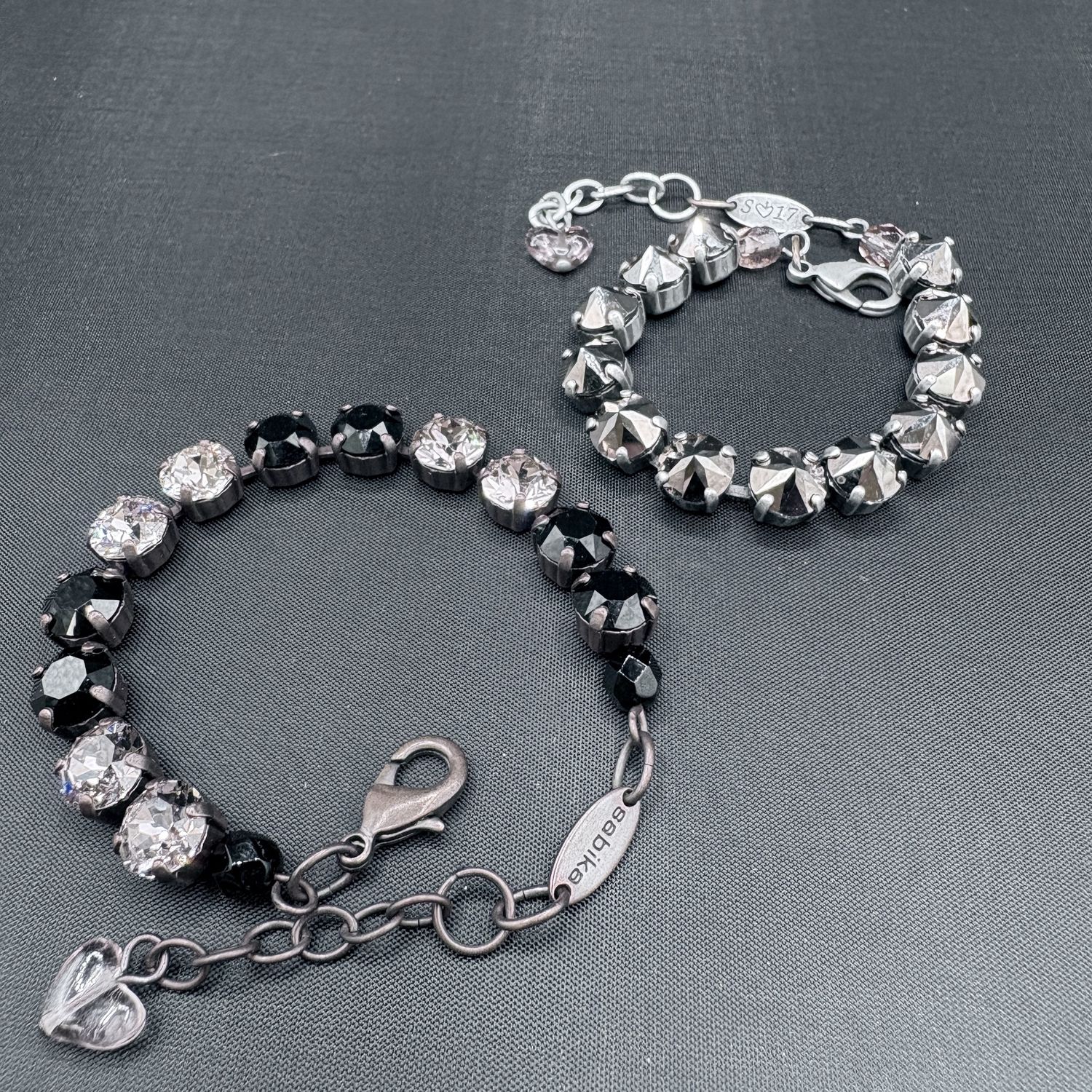 "SABIKA"BRONZE PINK/BLACK BRACELET